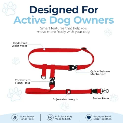 The Buddy System Hands Free Dog Leash Regular Size | Adjustable, Tangle-Free, USA-Imported (70-120 chars) thumbnail 3