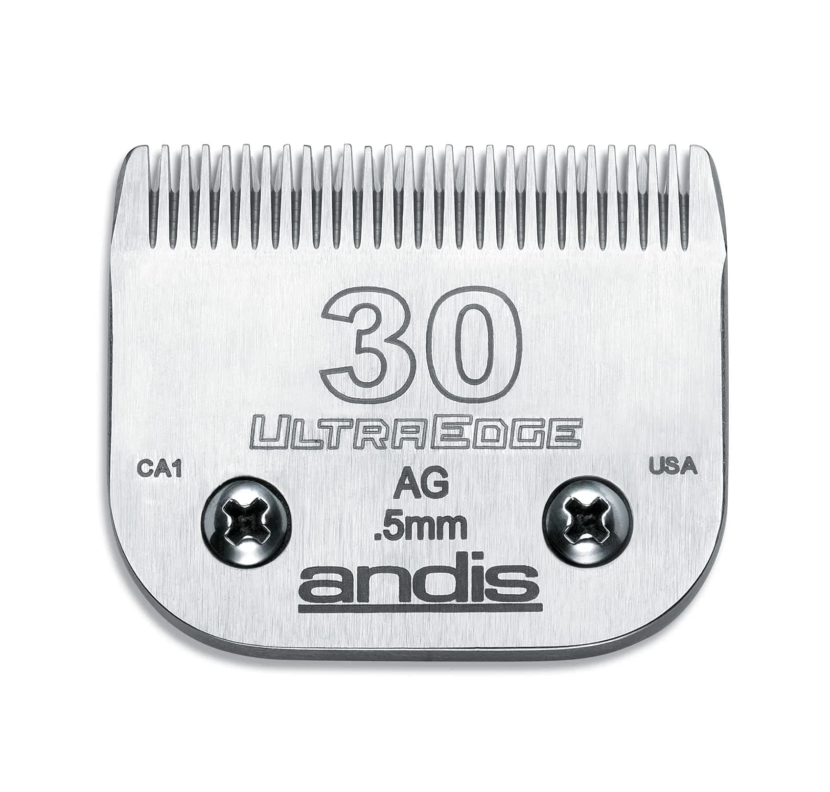 Andis UltraEdge Blade Size 30 1/50in Chrome | Professional Pet Grooming Blade for Large Animals