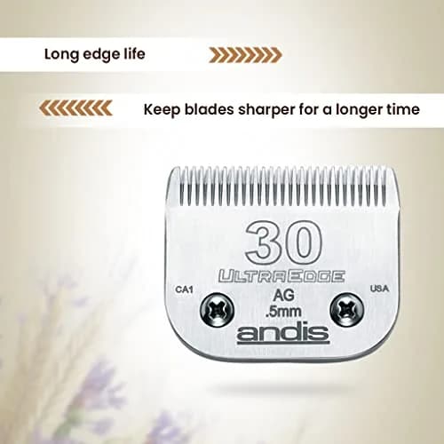 Andis UltraEdge Blade Size 30 1/50in Chrome | Professional Pet Grooming Blade for Large Animals thumbnail 9
