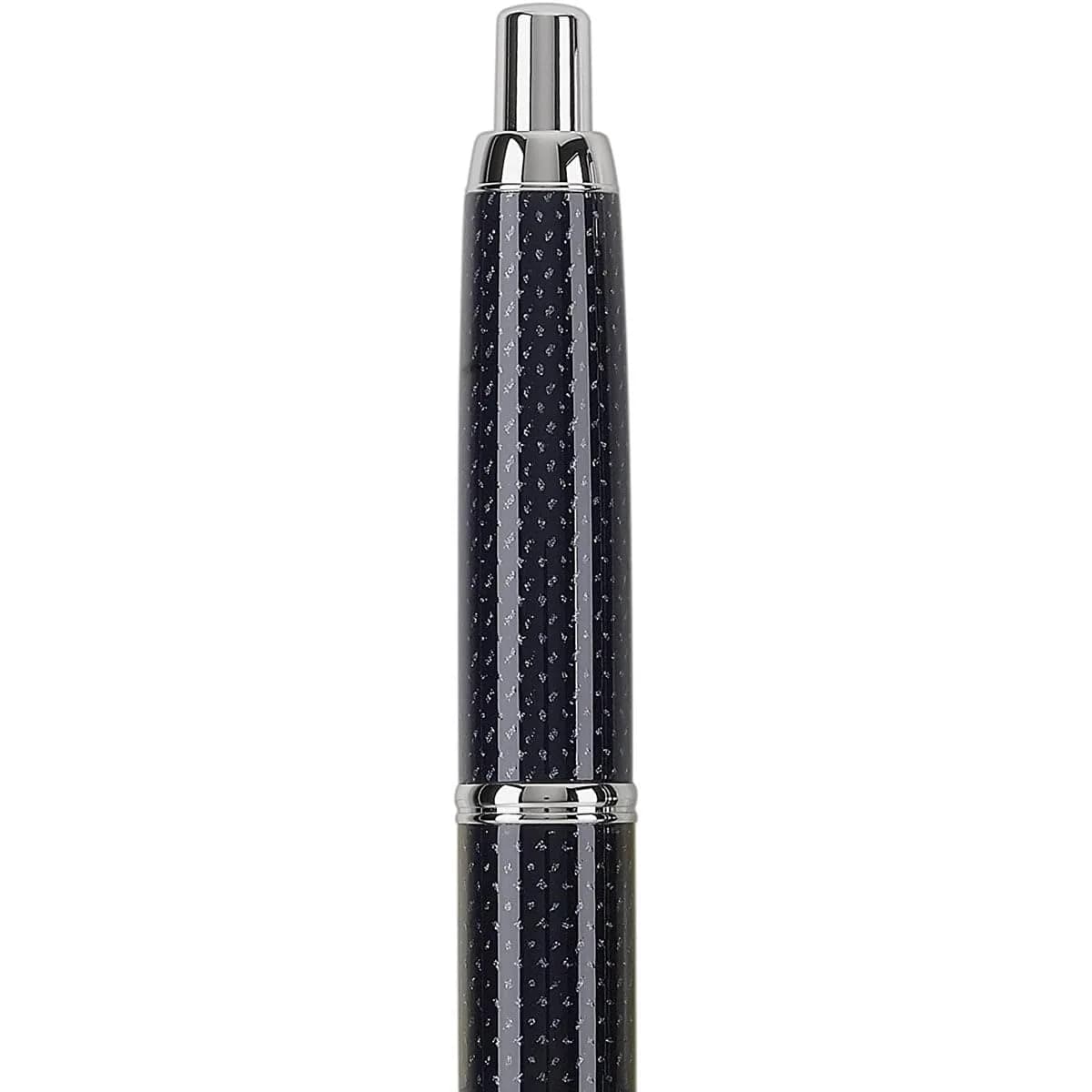 PILOT Vanishing Point Collection Retractable Fountain Pen, Blue Carbonesque with Rhodium Accents, Fine Nib, 16.7cm (6.7in) | Patented Retractable Nib Design - view 5
