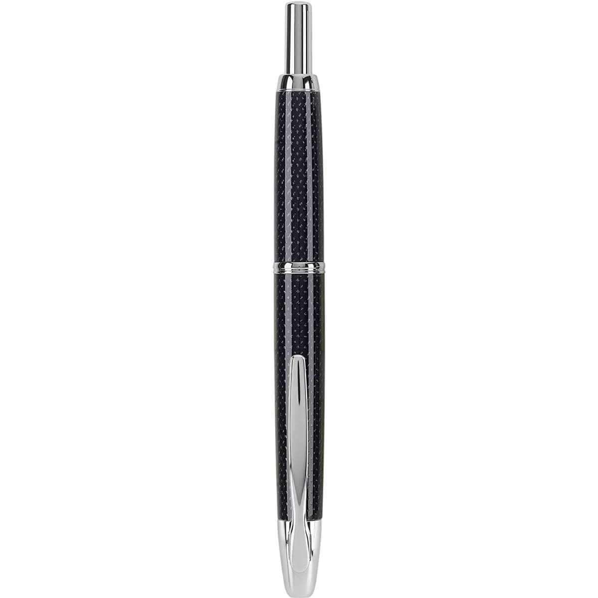 PILOT Vanishing Point Collection Retractable Fountain Pen, Blue Carbonesque with Rhodium Accents, Fine Nib, 16.7cm (6.7in) | Patented Retractable Nib Design - view 2