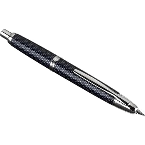 PILOT Vanishing Point Collection Retractable Fountain Pen, Blue Carbonesque with Rhodium Accents, Fine Nib, 16.7cm (6.7in) | Patented Retractable Nib Design thumbnail 3