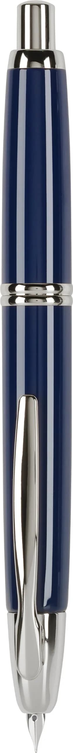 PILOT Vanishing Point Collection Retractable Fountain Pen, Blue/Rhodium, 18K Gold Medium Nib | USA Import, Duties Included - main product image