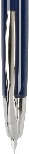 PILOT Vanishing Point Collection Retractable Fountain Pen, Blue/Rhodium, 18K Gold Medium Nib | USA Import, Duties Included thumbnail 4