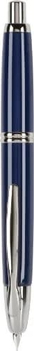 PILOT Vanishing Point Collection Retractable Fountain Pen, Blue/Rhodium, 18K Gold Medium Nib | USA Import, Duties Included thumbnail 1