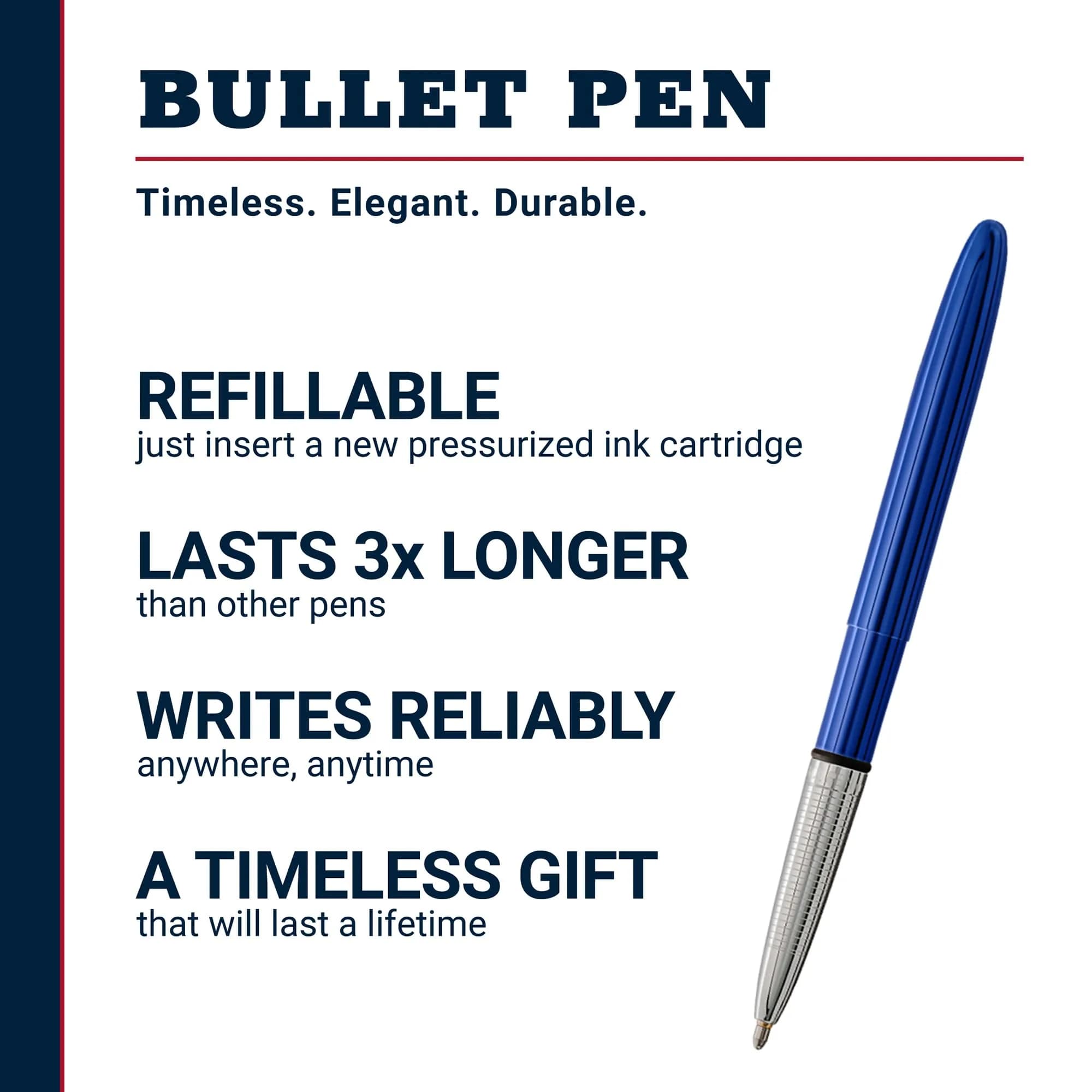 Fisher Space Pen Blueberry Pressurized Ballpoint Bullet Pen, Gift Box thumbnail 2