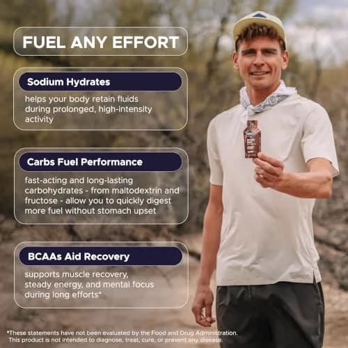 GU Energy Chocolate Outrage Energy Gel 32g (1.1 oz) | Dual-Source Carbs for Sustained Energy thumbnail 4