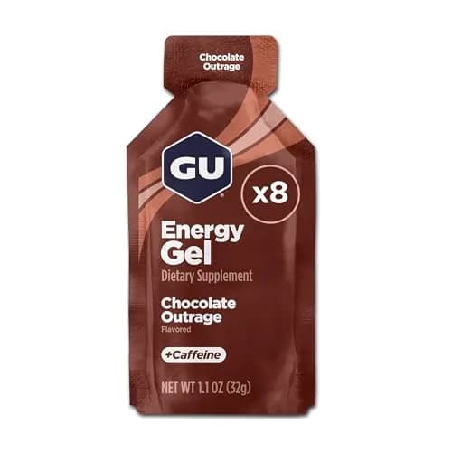 GU Energy Chocolate Outrage Energy Gel 32g (1.1 oz) | Dual-Source Carbs for Sustained Energy thumbnail 1