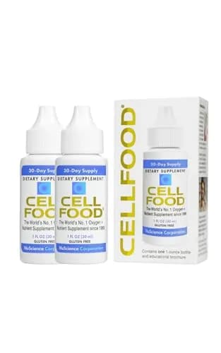 Cellfood Oxygen Boost Liquid Supplement 1 fl oz (2 Pack) | World's #1 Selling Oxygen Supplement for Energy & Wellness thumbnail 1