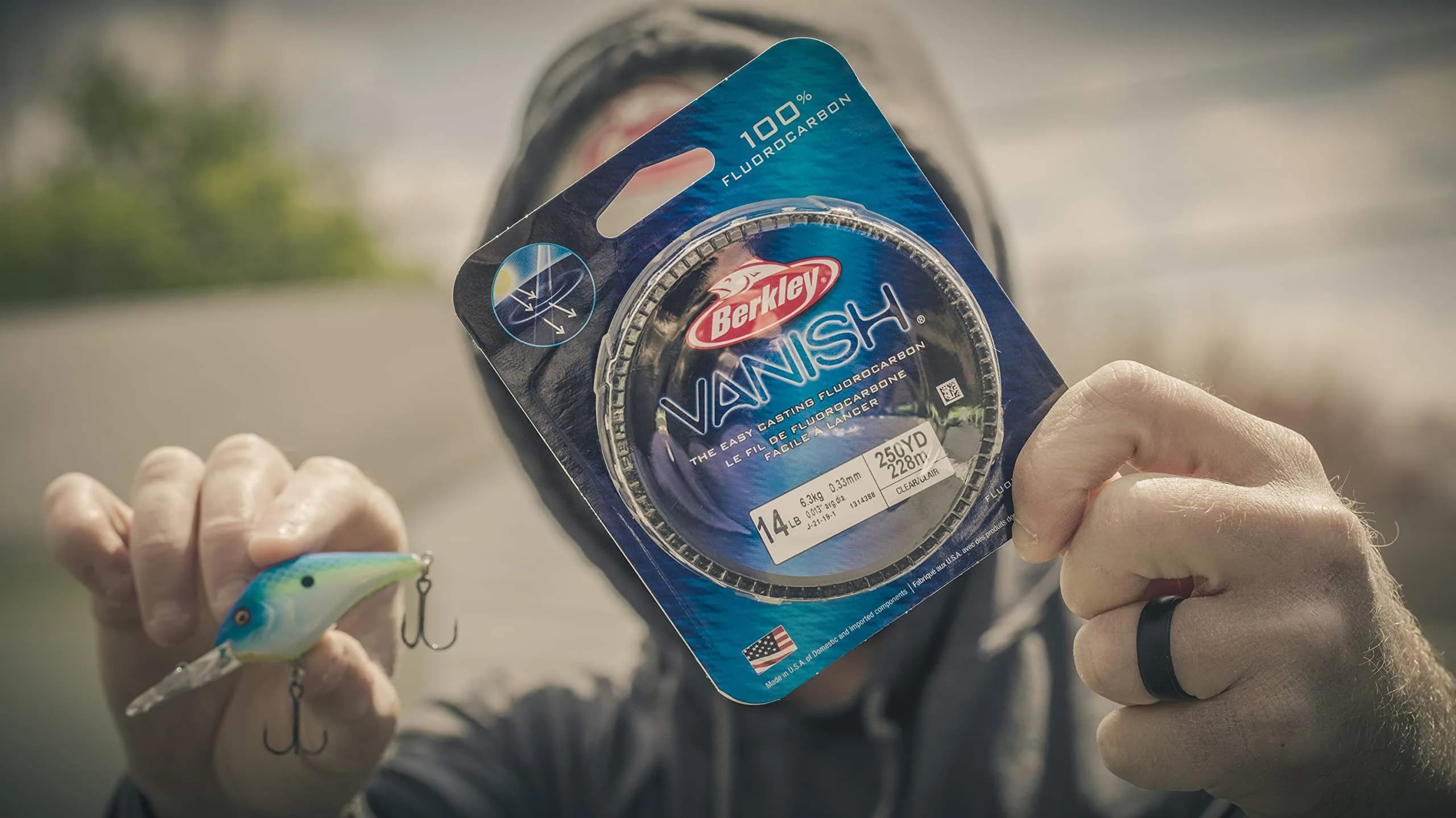 Berkley Vanish Clear 14lb (6.3kg) Fluorocarbon Fishing Line 100m (110yd) | Virtually Invisible Underwater - view 2