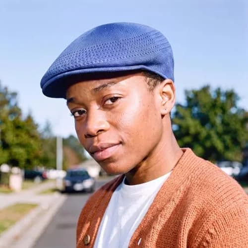 Kangol Tropic Ventair 504 Cap Navy, 50.8 cm (20 in) | Iconic Breathable Hat for Men thumbnail 2