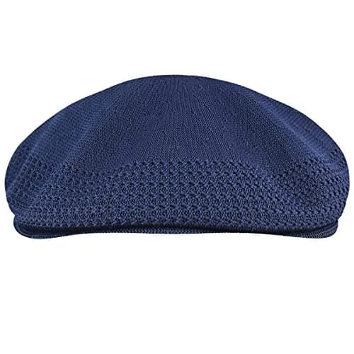Kangol Tropic Ventair 504 Cap Navy XX-Large | Iconic Ventair Pattern, Lightweight Tropic Yarn thumbnail 3