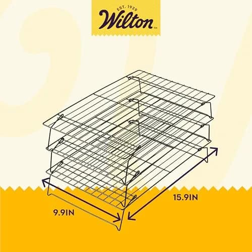 Wilton Excelle Elite 3-Tier Cooling Rack | 41.3cm (16.25 in) x 26.1cm (10.25 in) x 5.5cm (2.25 in) thumbnail 2