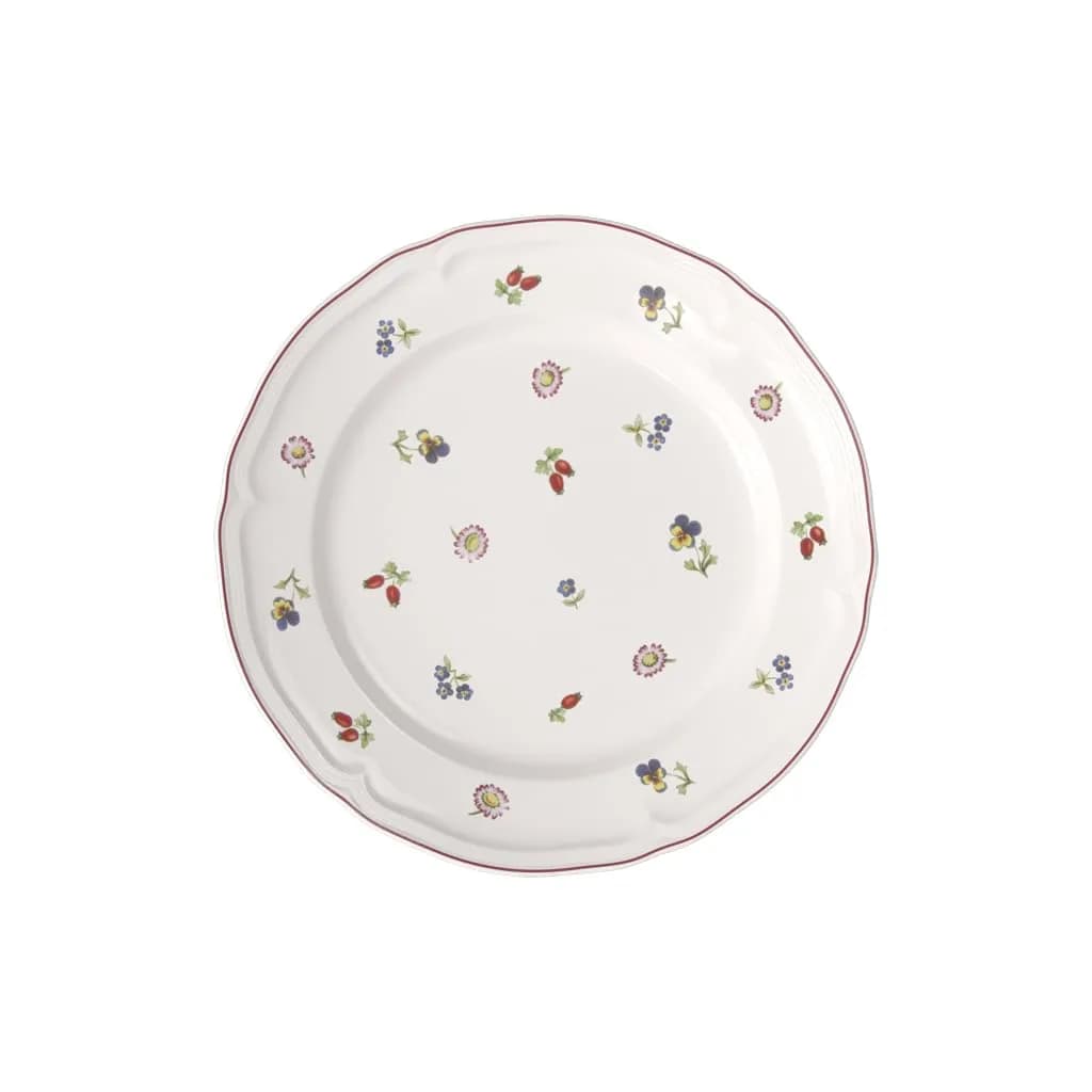 Villeroy & Boch Petite Fleur Salad/Cereal Bowl, 10 oz Capacity | Premium German Porcelain, White/Multicolored