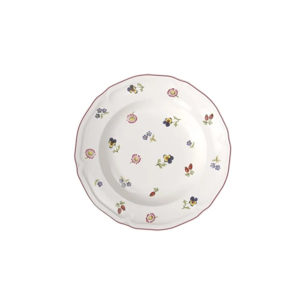 Villeroy & Boch Petite Fleur Soup Plate, 9 oz Porcelain | Floral Garden Design, Made in Germany - main product image
