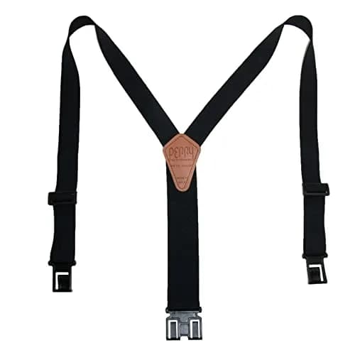 PERRY SUSPENDERS™ 1 1/2" Original Suspenders, Black | Secure Belt Hook Design for All-Day Comfort thumbnail 1