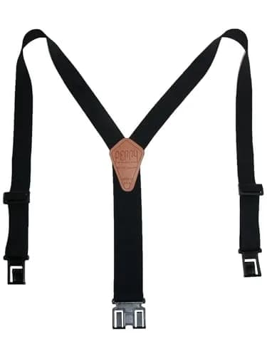 PERRY SUSPENDERS™ 1 1/2" Original Suspenders, Black | Secure Belt Hook Design for All-Day Comfort thumbnail 4