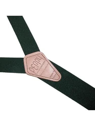 PERRY SUSPENDERS™ 1 1/2" Original Suspenders, Black | Secure Belt Hook Design for All-Day Comfort thumbnail 5