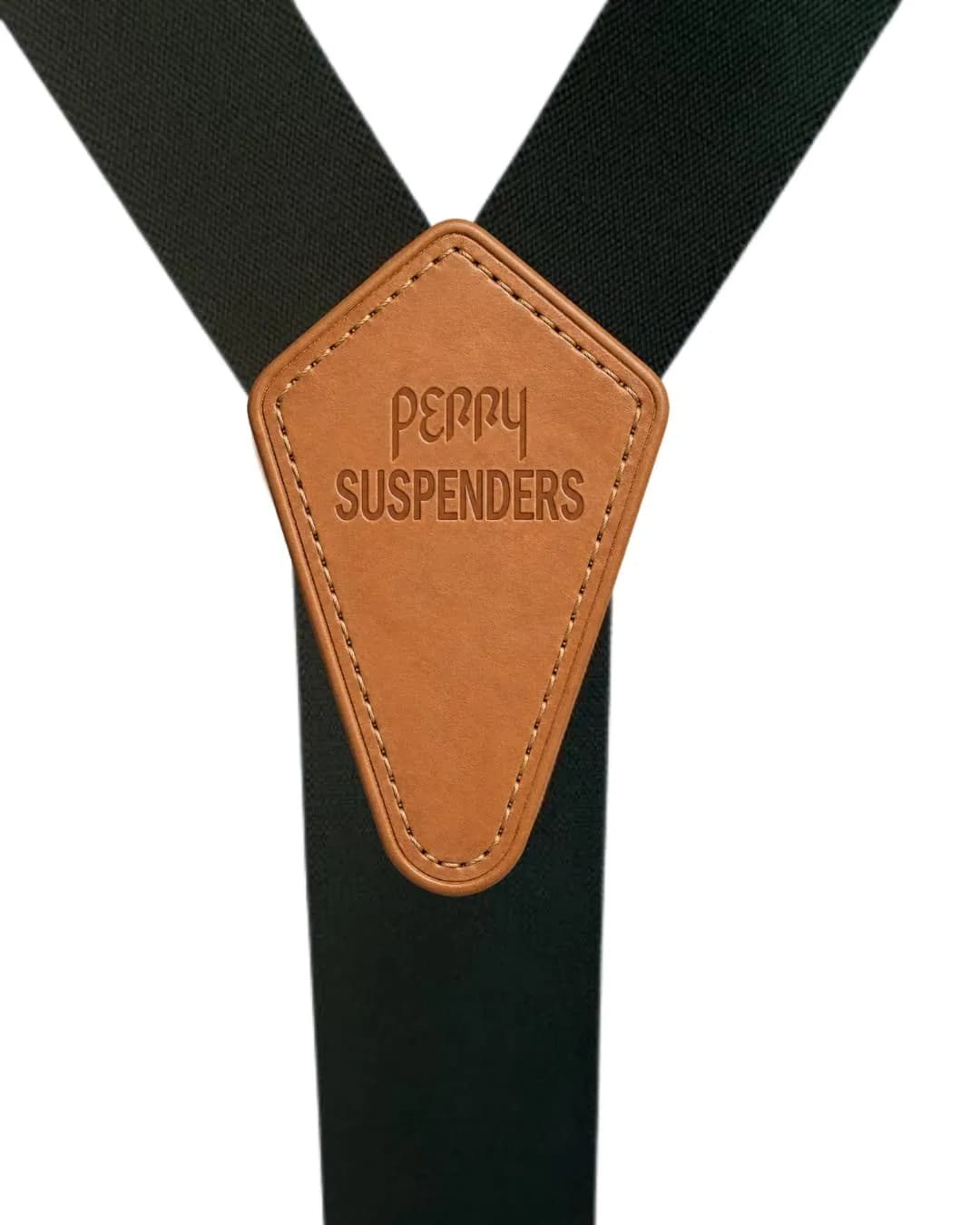PERRY SUSPENDERS Big & Tall Hunter Green 1 1/2" Belt Hook Suspender (Tall) thumbnail 5