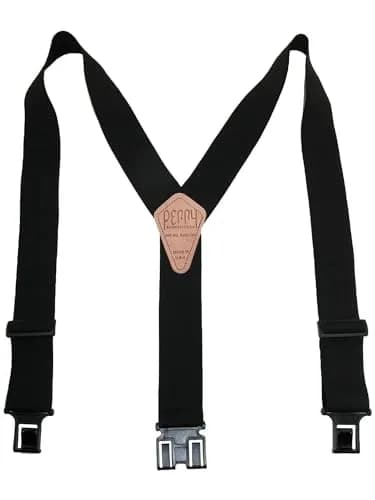 PERRY SUSPENDERS™ 2" Original Suspenders, Black | Durable Belt Hook Design for All-Day Comfort thumbnail 4