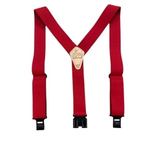 PERRY SUSPENDERS™ 2" Original Suspenders, Red | Durable Belt Hook Design for All-Day Comfort — Red