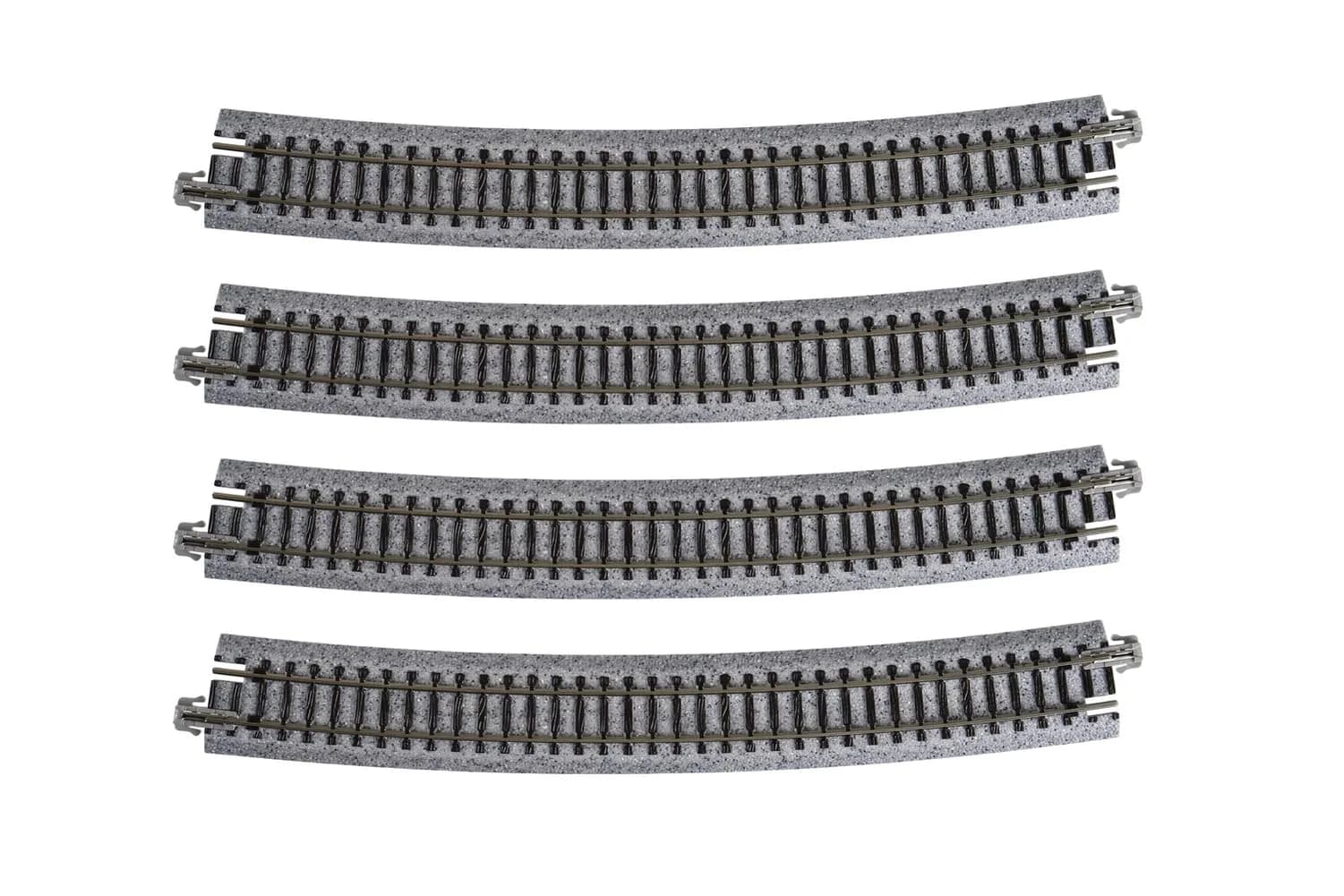 Kato Unitrack N Scale Model Train Track 718mm Radius 15° Curve | Nickel Silver Alloy, Easy Setup - main product image