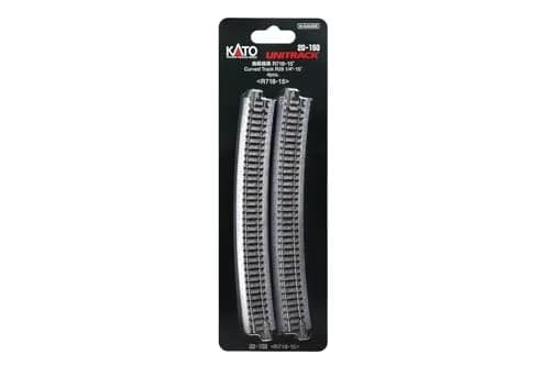 Kato Unitrack N Scale Model Train Track 718mm Radius 15° Curve | Nickel Silver Alloy, Easy Setup thumbnail 4