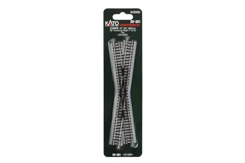 Kato N Scale 186mm 7-5/16 15-Degree Right-Hand Crossing | True to Life Detail, Expert Design thumbnail 3
