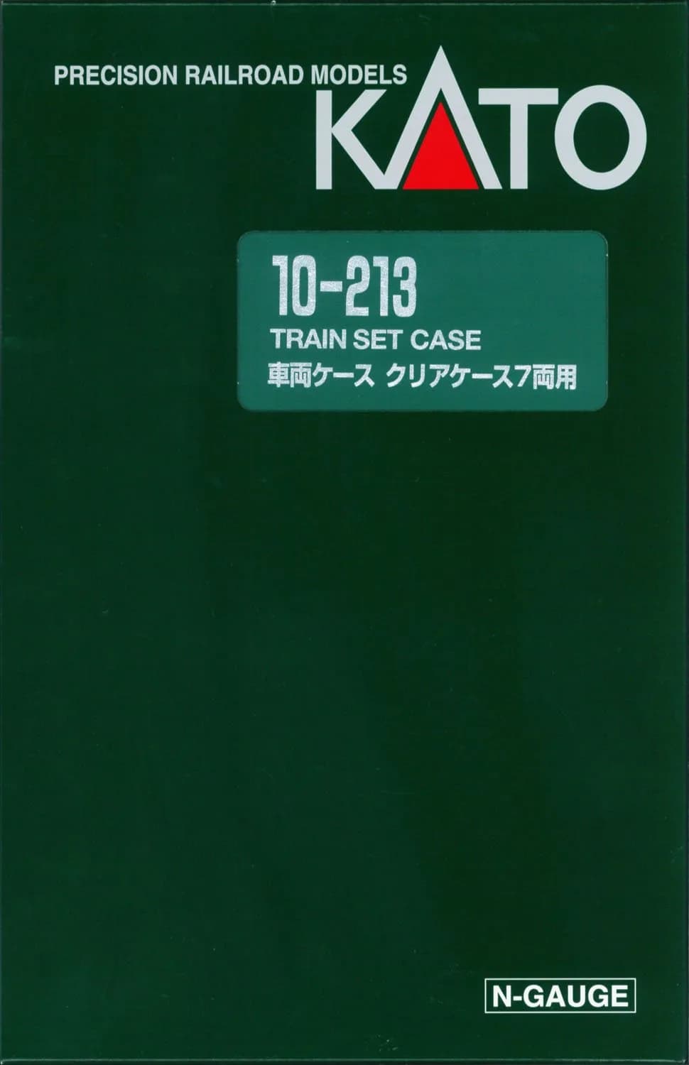 Kato N-Gauge Train Case D (Clear Case) for 7-Car [10-213] | 32.1cm (12.6 in) Storage Box — 32 x 3.6 x 20.4 cm