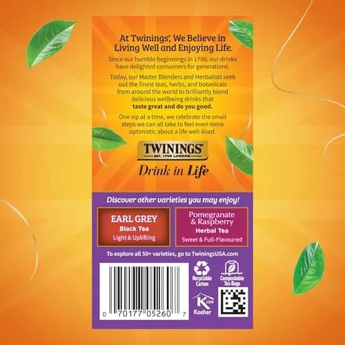Twinings Blackcurrant Breeze Black Tea Bags 20 | Fruity & Caffeinated (70-120 chars) thumbnail 5