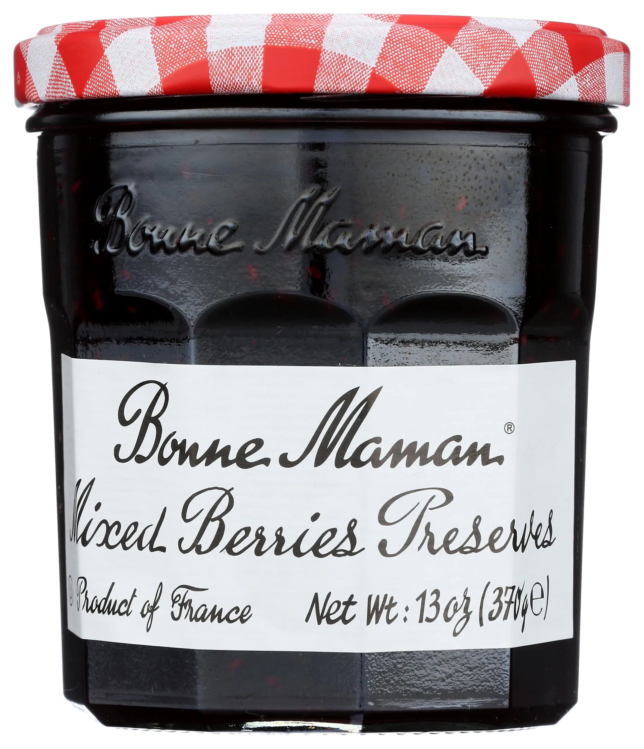Bonne Maman Mixed Berry Preserve 13-Ounce | Natural Fruit Blend with French Flavor