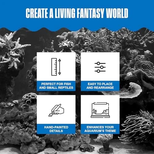 Penn-Plax Age-of-Magic Wizard's Castle Aquarium Decor Large 10" (25.4 cm) | Safe Resin for Freshwater & Saltwater Tanks thumbnail 5