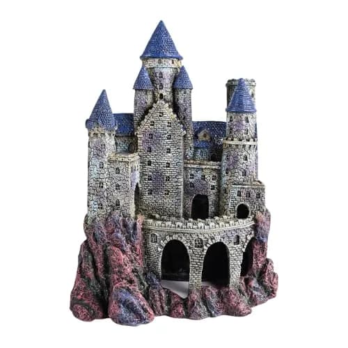 Penn-Plax Age-of-Magic Wizard's Castle Aquarium Decor Large 10" (25.4 cm) | Safe Resin for Freshwater & Saltwater Tanks thumbnail 1