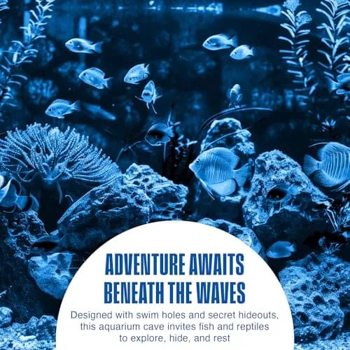 Penn-Plax Age-of-Magic Wizard's Castle Aquarium Decor Large 10" (25.4 cm) | Safe Resin for Freshwater & Saltwater Tanks thumbnail 3