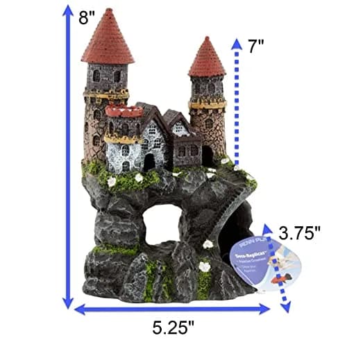 Penn-Plax Age-of-Magic Enchanted Castle Aquarium Decoration Medium | Safe Resin for Freshwater & Saltwater Tanks thumbnail 2