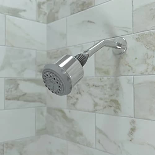 hansgrohe Clubmaster 4-inch Showerhead 10.2 cm (4 in) Chrome | 3-Spray Full, Pulsating Massage, Soft Spray with QuickClean thumbnail 2