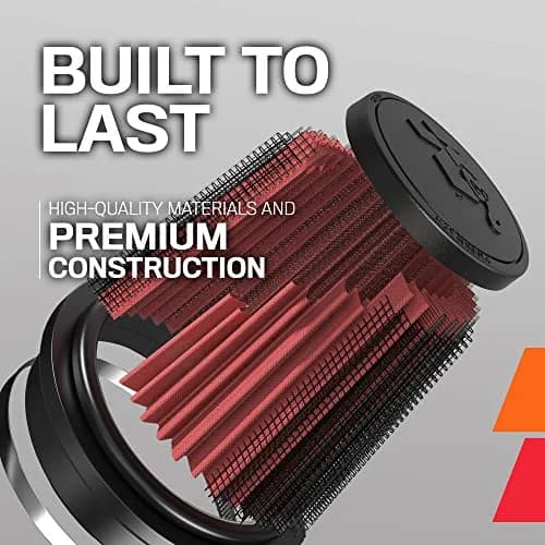 K&N High-Flow Universal Clamp-On Air Filter: 5" Height, 2.125" Flange, Round Shape, RB-0510 | Engineered for Performance thumbnail 4
