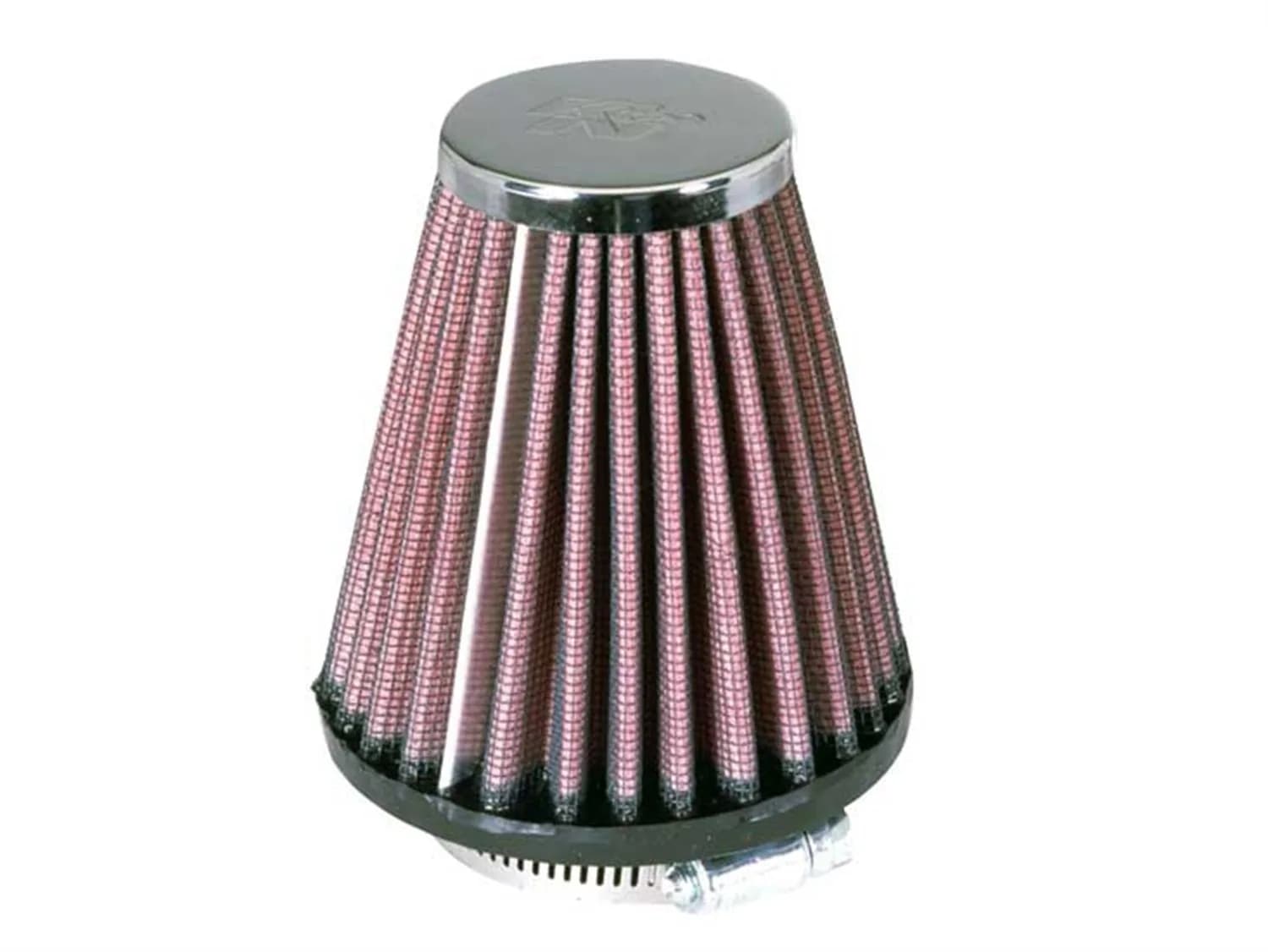 K&N High-Flow Universal Clamp-On Air Filter 2.0625 In Flange Diameter | Reusable, High Performance