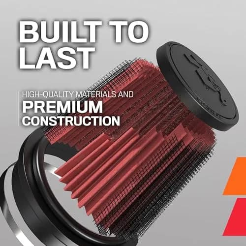 K&N RR-3003 High-Flow Original Lifetime Reverse Conical Universal Air Filter: 12.7 cm (5 In) Height | Engineered Power & 4 Layers of Protection thumbnail 6