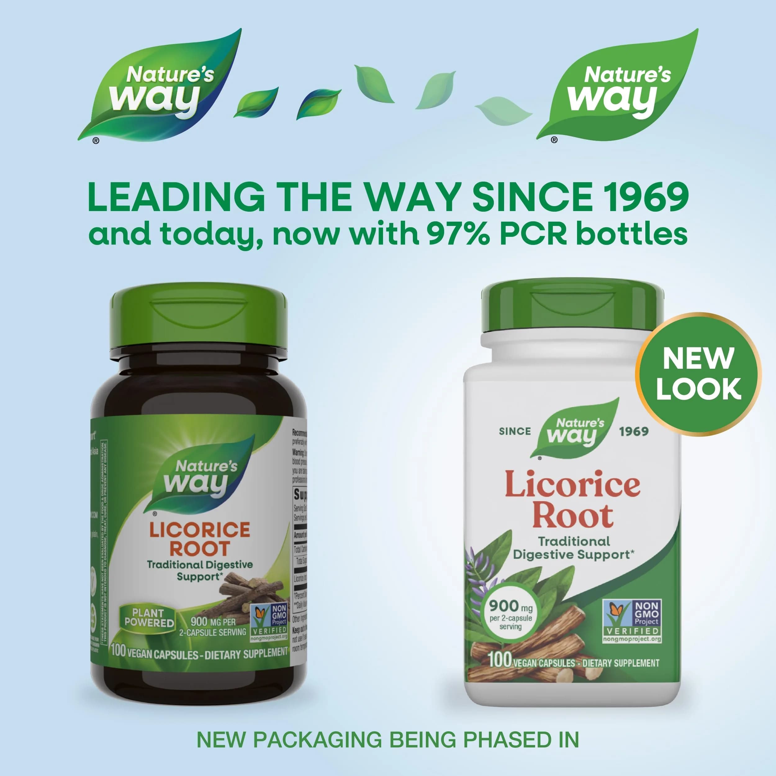 Nature's Way Licorice Root Capsules 900 mg 100 ct | Traditional Digestive Support - view 2