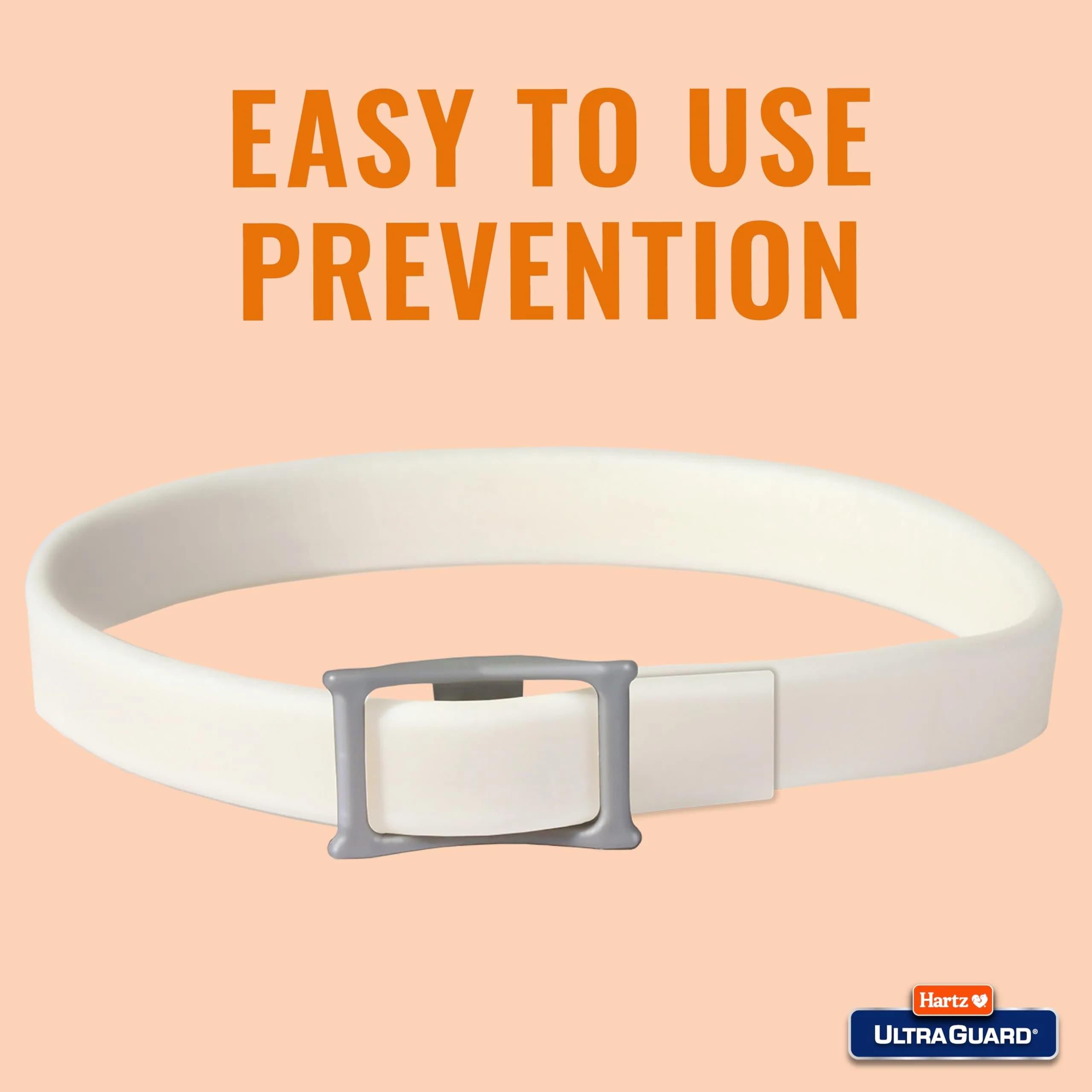 Hartz UltraGuard White Flea & Tick Collar for Dogs & Puppies, Up to 26 Inch Neck - view 4