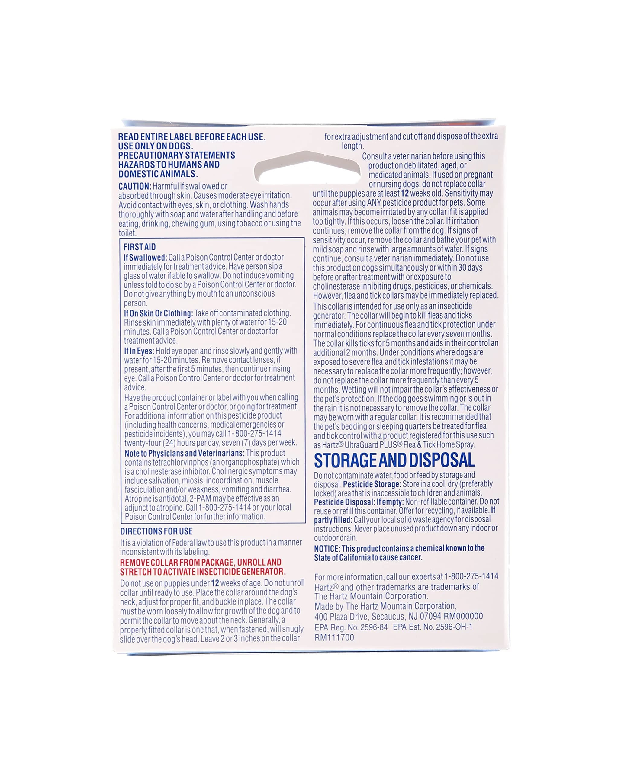 Hartz UltraGuard White Flea & Tick Collar for Dogs & Puppies, Up to 26 Inch Neck - view 2