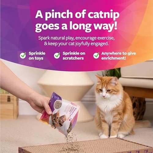 SmartyKat Organic Catnip & Silvervine Blend for Cats & Kittens, 1 oz (28.35 g) | Potent Natural Stimulant thumbnail 5