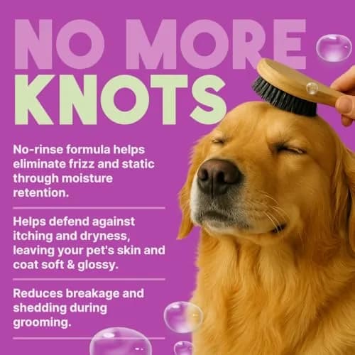 TropiClean Dog Detangler Spray 16 oz | Dematting & Leave-in Conditioner for All Coat Types thumbnail 4