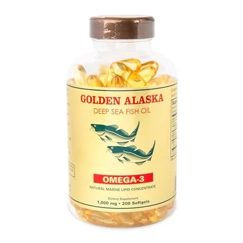 NCB Omega 3 Alaska Deep Sea Fish Oil 1000mg 200 Softgels | EPA 360mg, DHA 240mg per 2 Softgels thumbnail 1