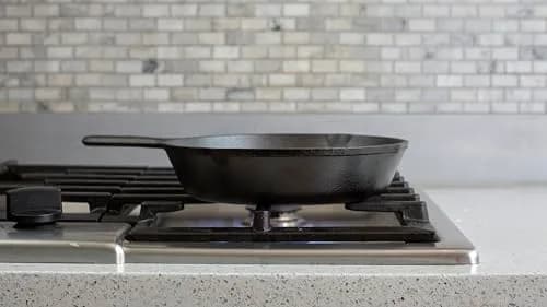 Lodge 9 Inch Seasoned Cast Iron Skillet | Naturally Non-Stick & Oven Safe thumbnail 2