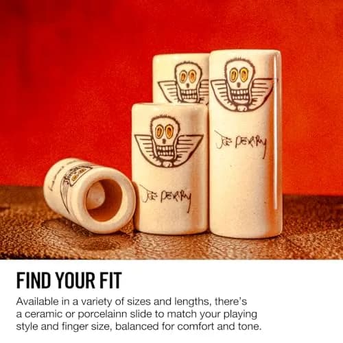 Jim Dunlop Joe Perry Mudslide® Large Wall Short Slide | Porcelain Guitar Slide with Moisture-Absorbent Interior (70-120 chars) thumbnail 6