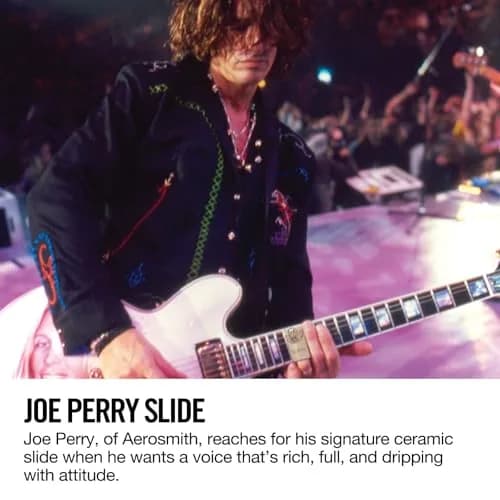 Jim Dunlop Joe Perry Mudslide® Large Wall Short Slide | Porcelain Guitar Slide with Moisture-Absorbent Interior (70-120 chars) thumbnail 2