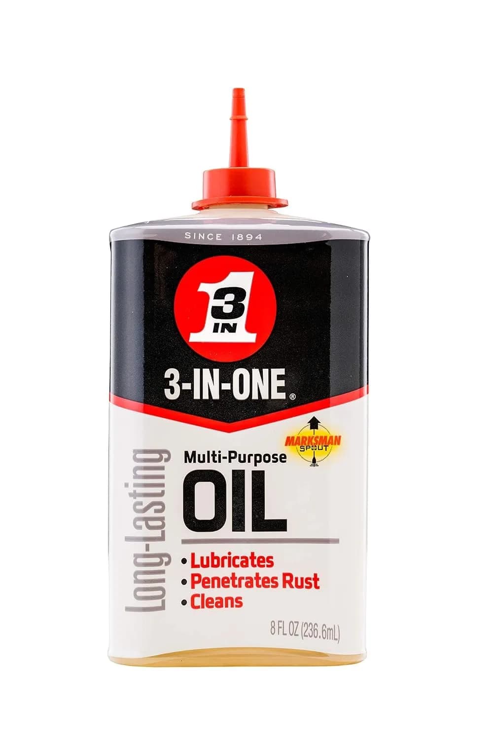 3-IN-ONE Multi-Purpose Oil, 228 ml (8 OZ) | Lubricates, Cleans, Protects Against Rust & Corrosion - main product image