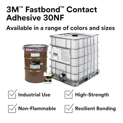 3M Fastbond Contact Adhesive 30NF Neutral Water-Based Adhesive 946ml (32 Fl Oz) | High Strength, Long Bonding Range thumbnail 5